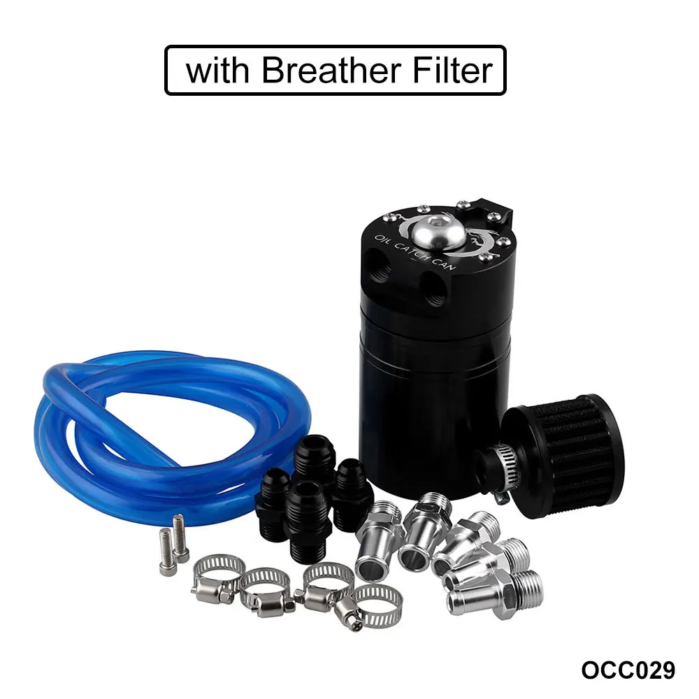 Универсальный алюминиевый маслоуловитель резервуар или с фильтр сапуна