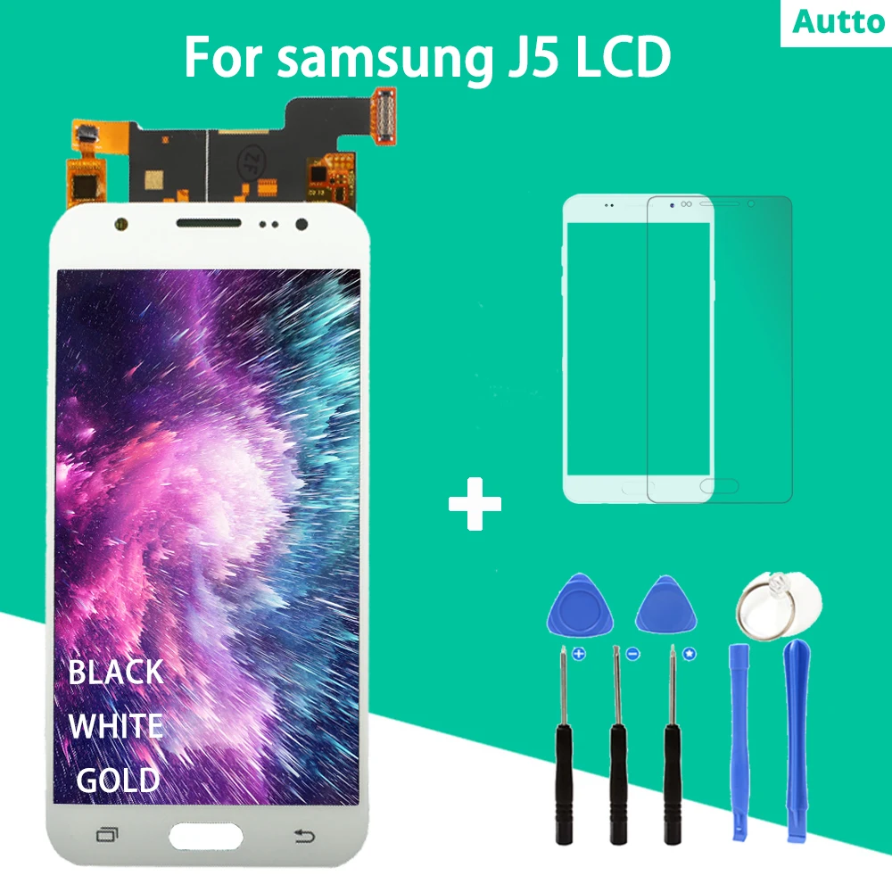 Для sAMSUNG GALAXY J5 J500 J500F J500FN J500M J500H 2015 AAA ЖК дисплей с сенсорным экраном дигитайзер