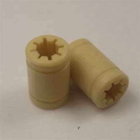 Подшипник LM6UU из твердого полимера для 3D-принтера, вал 6 мм, RJMP-01-06 R, внутренний диаметр 6 мм, 10 шт.