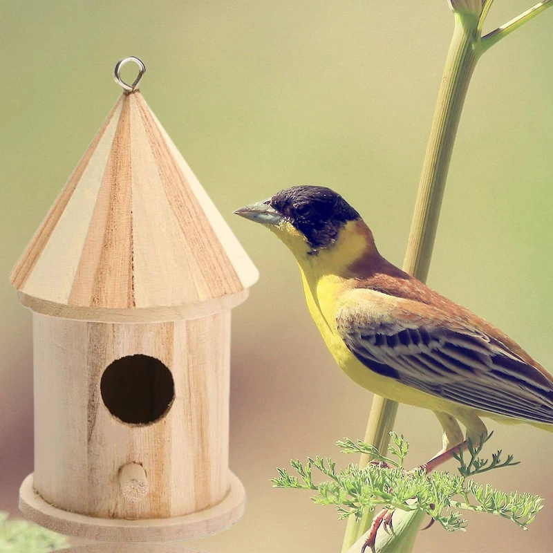 Деревянные птичьи домики клетка для птиц свадебные украшения Nid Oiseaux Vogel Hangmat дом