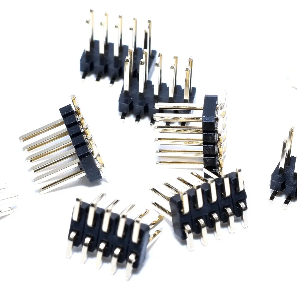 100 шт. 2x5 P 10 контактов 1 27 мм Штекерный разъем PCB двухрядный прямой штыревой SMT