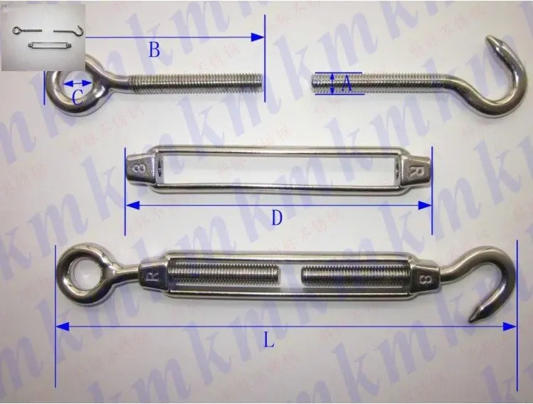 M4 американский тип Проволочный Трос из нержавеющей стали морская фурнитура 304
