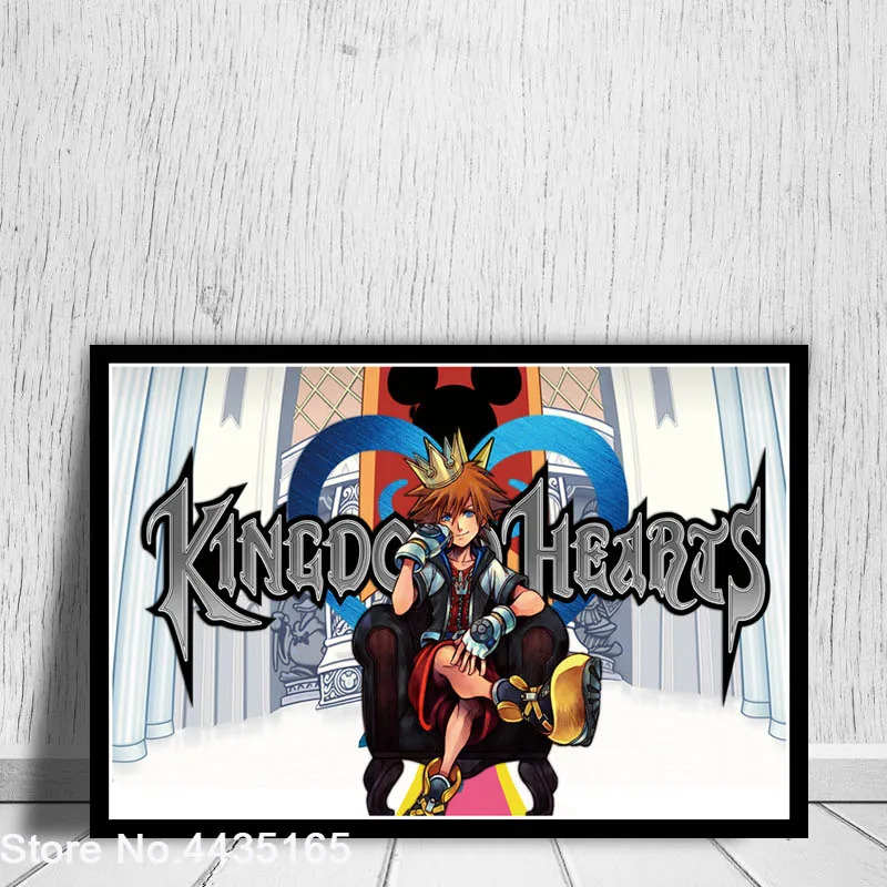 Kingdom Hearts плакат видео игры аниме мультфильм Плакаты и принты холст настенная живопись искусстве Home Decor
