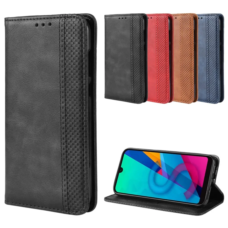 Чехол для Huawei Y5 2019 роскошный кожаный чехол с откидной крышкой подставкой и