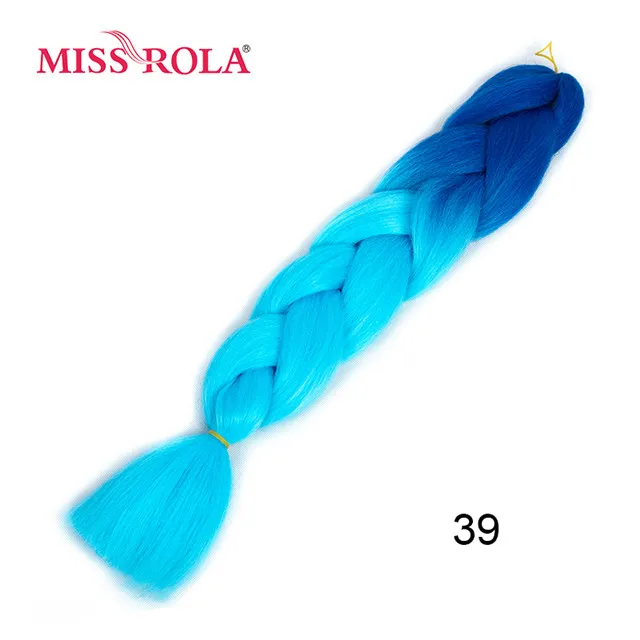 P27/613 Miss Rola, 24 дюйма, крупное плетение, синтетические волосы для наращивания, 100 г, высокотемпературное волокно, Омбре, тон, вязание крючком, плетение волос 89 цветов - Цвет: P27/613