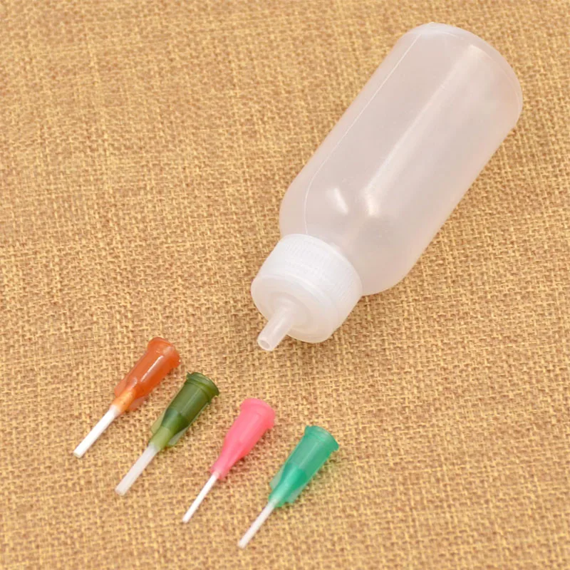 Комплект хны аппликатора 30 мл + 4 наконечника для стальных насадок набор насадка