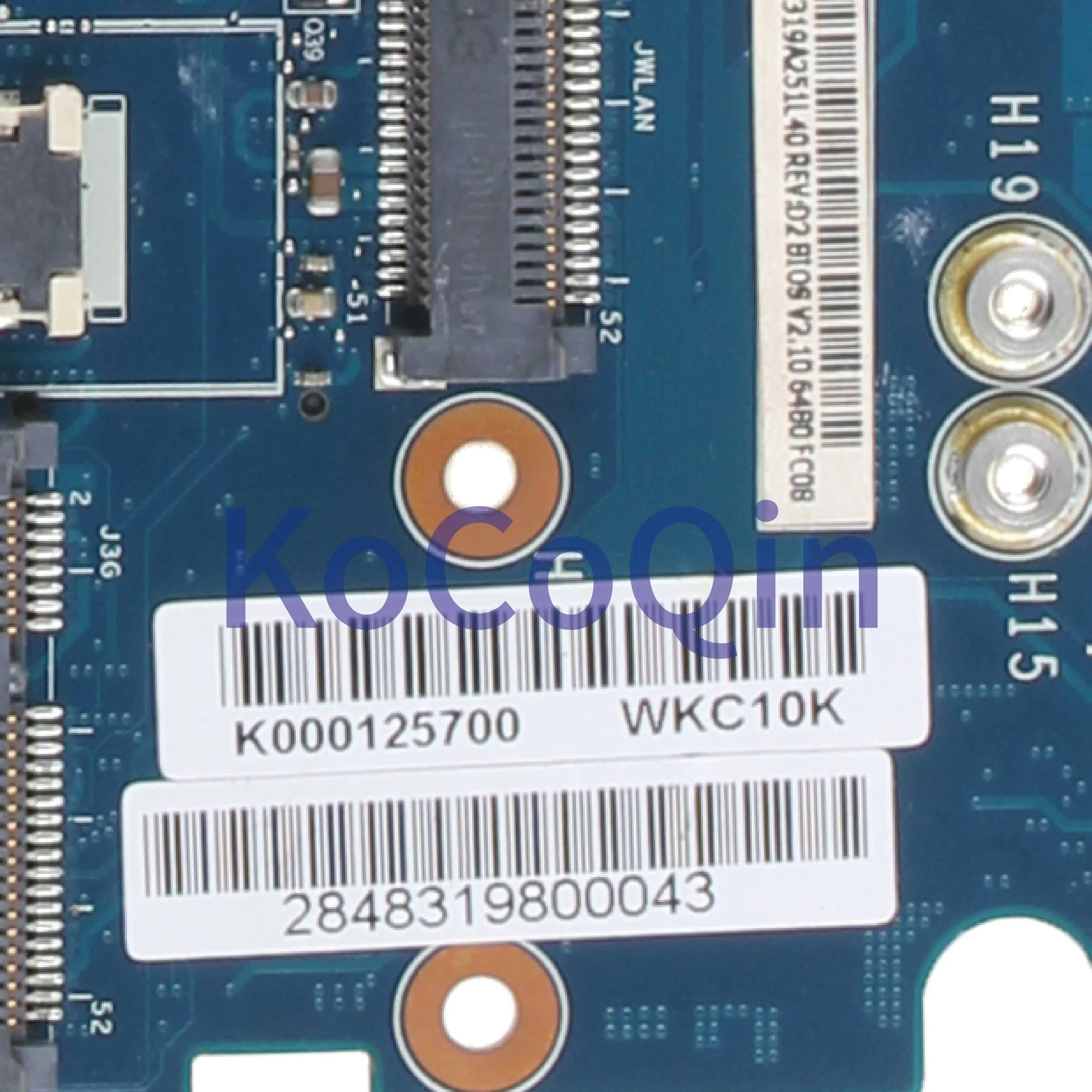KoCoQin материнская плата для ноутбука TOSHIBA Satellite A660 A665 HM65 N12P-GS-A1 1G K000125700 PHQAA LA-6831P |