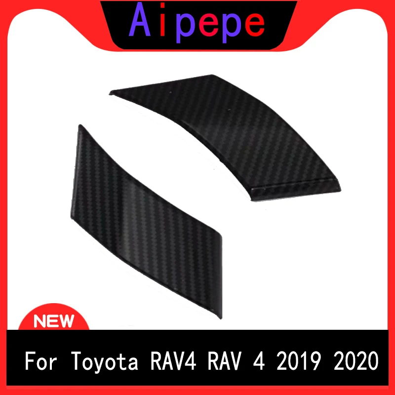 

Для Toyota RAV4 XA50 2019 2020 стильные автомобильные аксессуары из углеродного волокна подоконники стойки отделка 2 шт.