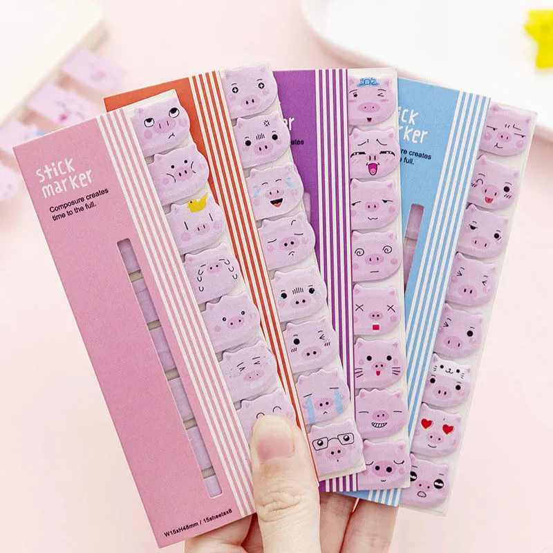 Helpro 120 листов новинка Kawaii мультяшная клейкая бумага для заметок Канцтовары