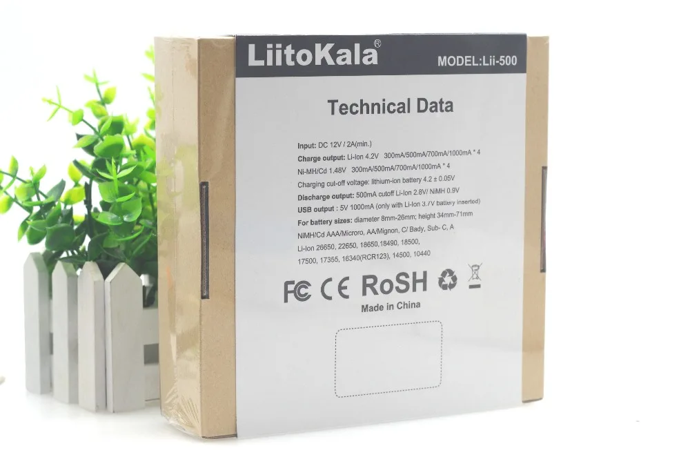 liitokala lii500 ЖК-дисплей 3.7 В/1.2 В AA/AAA 18650/26650/16340/14500/ 10440/18500 Батарея Зарядное устройство с Экран+ 12 В 2A адаптер usb5v1a