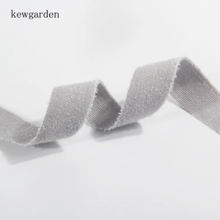 Kewgarden плюшевая лента с горизонтальными полосками 16 мм " 25 мм вручную изготовленная лента DIY бант аксессуары атласные упаковочные ленты Riband 10 ярдов