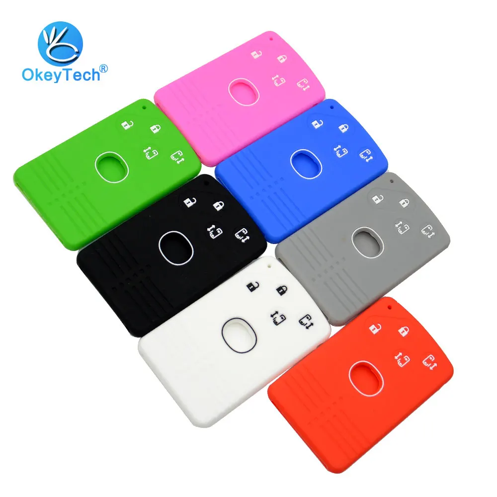Автомобильный чехол для брелка OkeyTech силиконовый мягкий резиновый с ключом