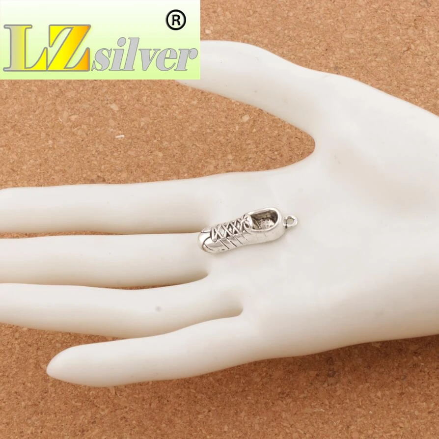 

Sport Shoes Charm Beads MIC 50pcs zinc alloy Pendants Jewelry DIY 27.5x9mm L251