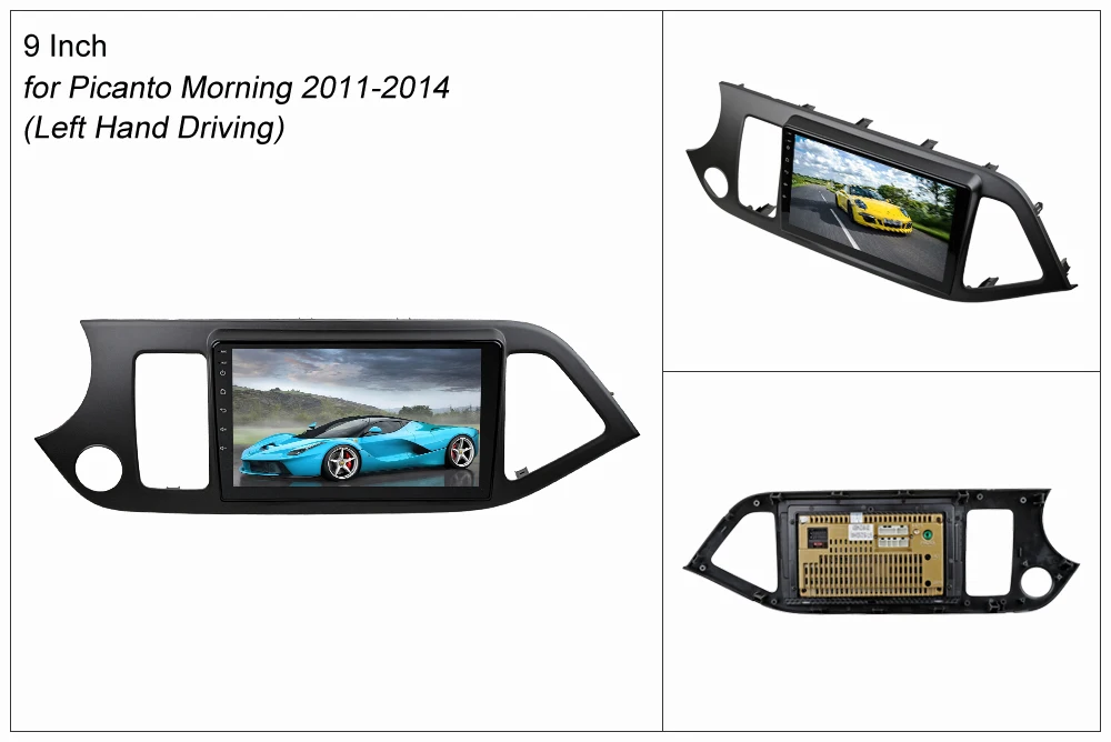 Gps-плеер SINOSMART 2.5D ips/QLED 1G/2G для Kia Picanto Morning 2011-2014 32EQ DSP 4G ram опционально | Автомобили и