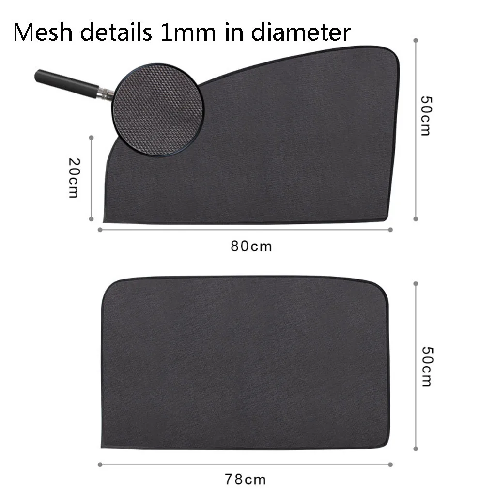 Магнитные автомобильные солнцезащитные занавески 2 шт. шторы с УФ защитой