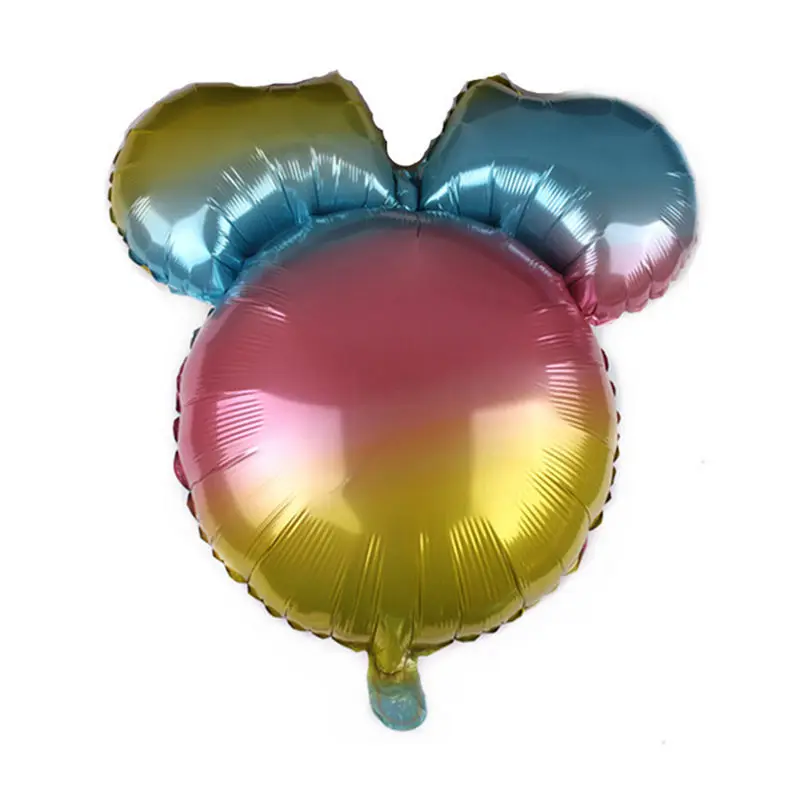 XXPWJ New Gradient Mickey Minnie Happy Birthday Aluminum Balloons Party Wedding Arrangement Balloon Wholesale | Дом и сад