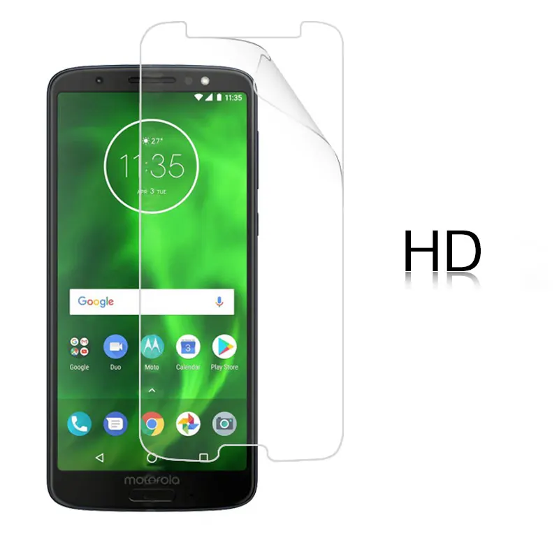 Передняя HD прозрачный глянцевый пленка для Moto G6 5 7 в матовой пленке с
