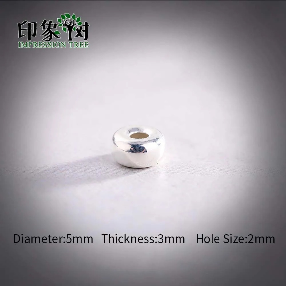 5MM 10PCS 10 шт., 3x2/5x3/6x3 мм, большое отверстие, серебро 925 пробы, разделитель, браслет из ожерелья и бисера, соединитель, сделай сам, изготовление ювелирных изделий 92505 - Цвет: 5MM 10PCS