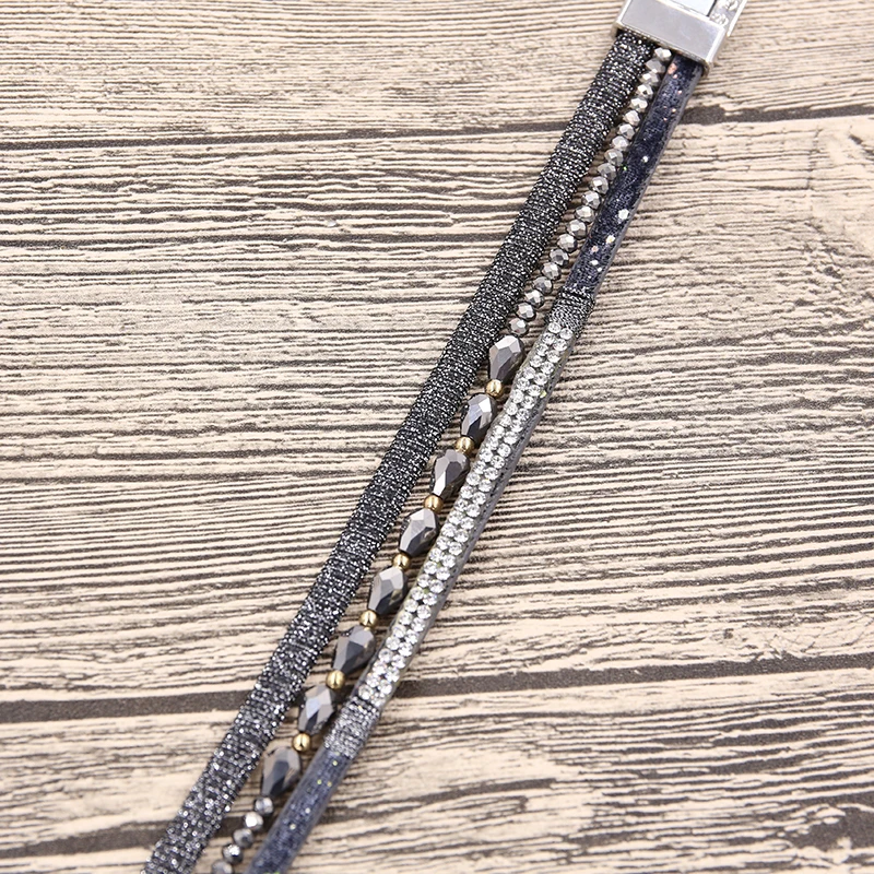 STRATHSPEY Модный женский набор из разнорядных кристаллов со стразами и бусинами