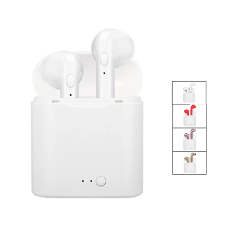 I7s TWS беспроводные Bluetooth наушники стерео вкладыши с зарядным устройством микрофон