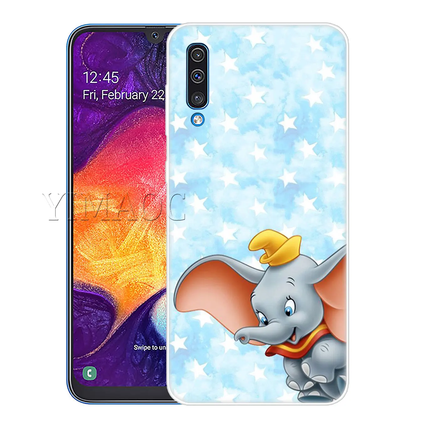 Милый мягкий силиконовый чехол YIMAOC Dumbo elephant для Samsung Galaxy A70 A60 A50 A40 A30 A20 A10 M10 M20 M30 M40