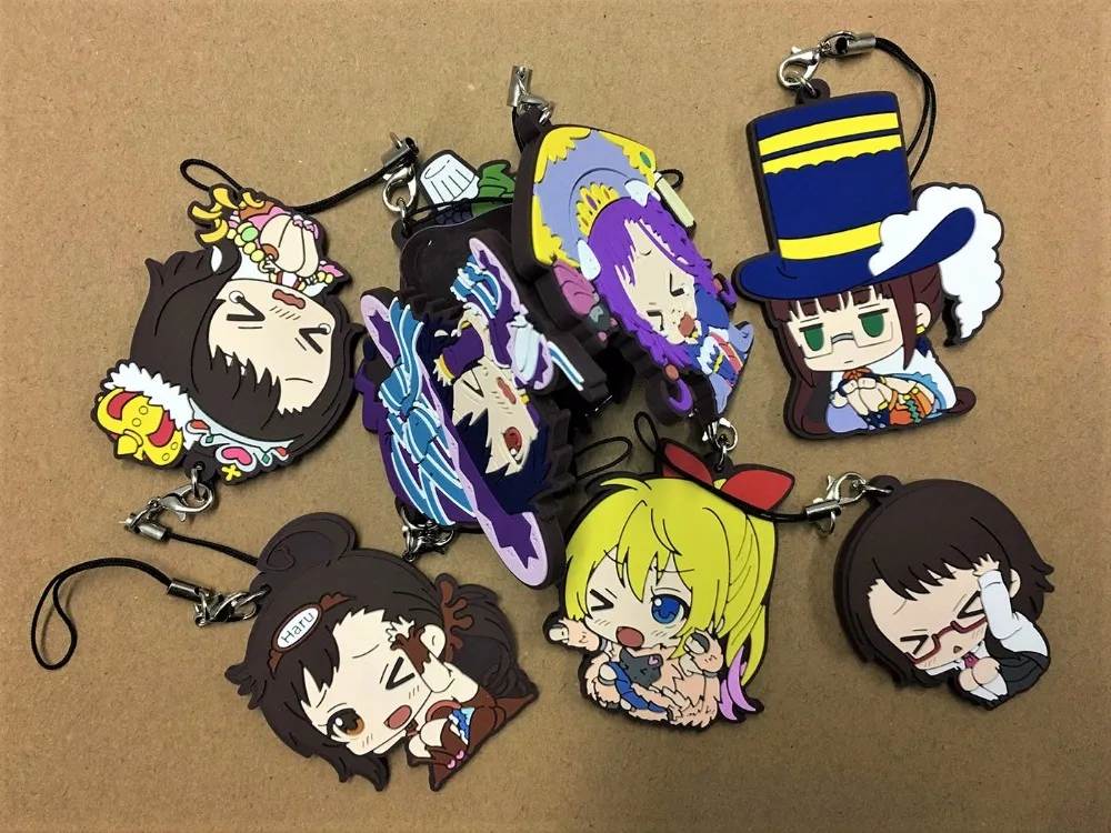 2018 Новое поступление 9 шт./лот Обувь с рисунками из японского аниме Nisekoi резиновый