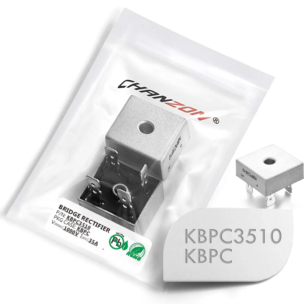 2 шт. KBPC3510 мостовой выпрямитель диод 35A 1000 В kpr 3510 однофазный полный волновой 35