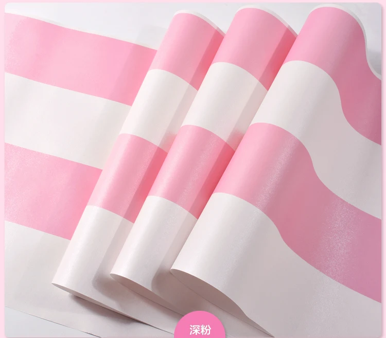 Голубое небо розовая полоса Контрактная гостиная спальня дети ТВ фон обои белые