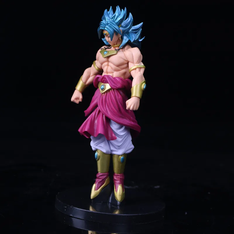 Dragon Ball Z классический Broli Broly Супер Saiyan голубые волосы стоячие Ver. Против Гоку ПВХ фигурка DBZ Вегета Модель 22 см