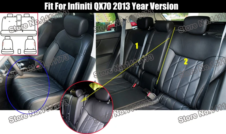 CARTAILOR автокресла из натуральной кожи, подходят для Infiniti QX70, чехлы для сидений, чехлы для автомобилей из воловьей кожи, подушки для автомобилей