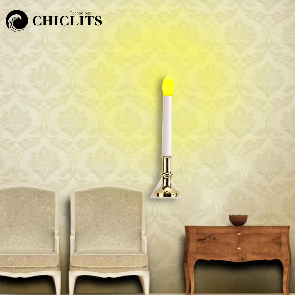 Фото CHICLITS свет-контролируемые электронные свечи лампы дома стекло присоска лампа 2