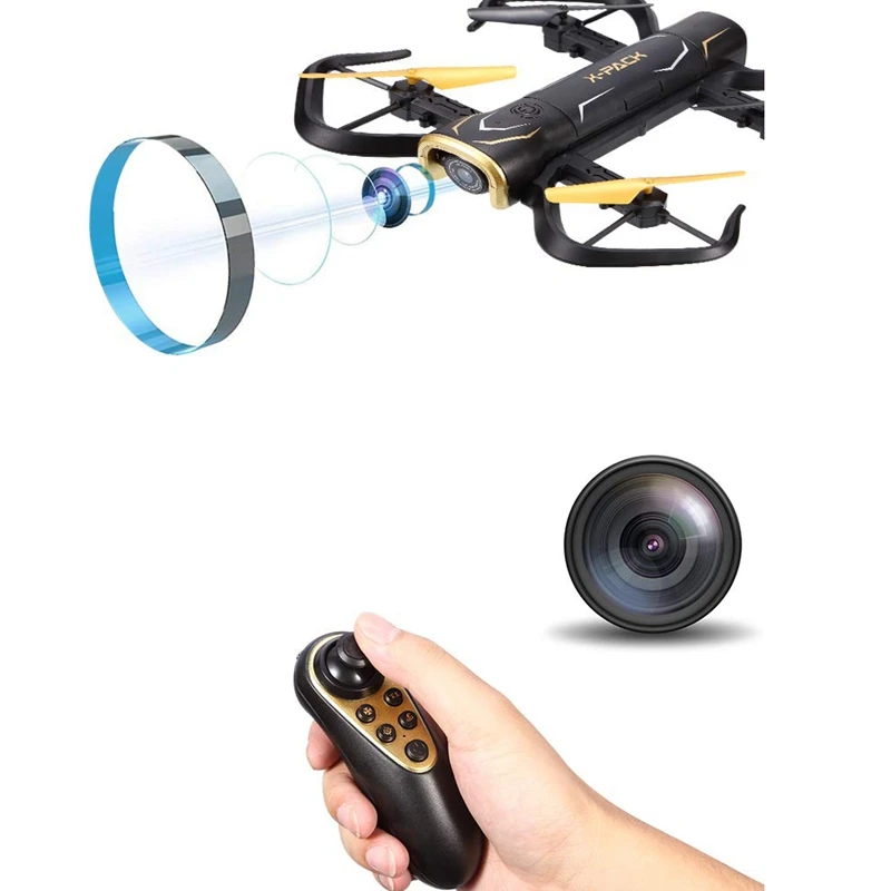 Attop Xt-Pack 5 720P Wifi Rc Квадрокоптер Дрон Fpv Rc Дрон с камерой живое видео и Gps возврат домой Квадрокоптер с гравитацией