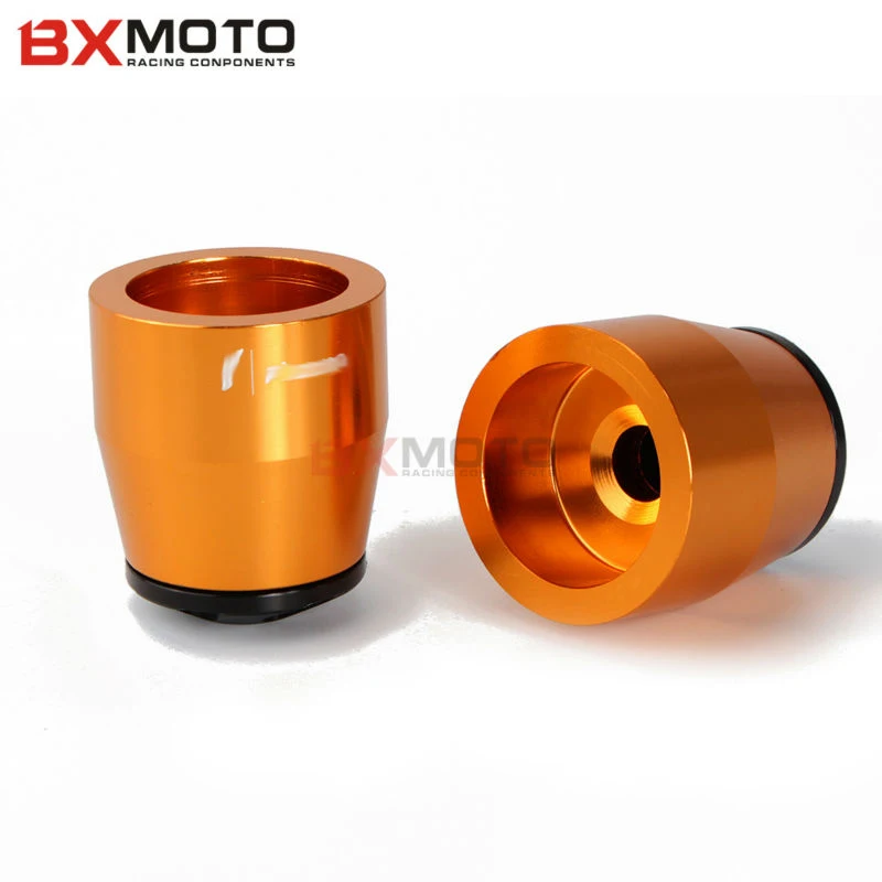 Мотоцикл с ЧПУ рукоятки Грипсы бар концы Вилки Оранжевый анти вибрации для Ktm Duke