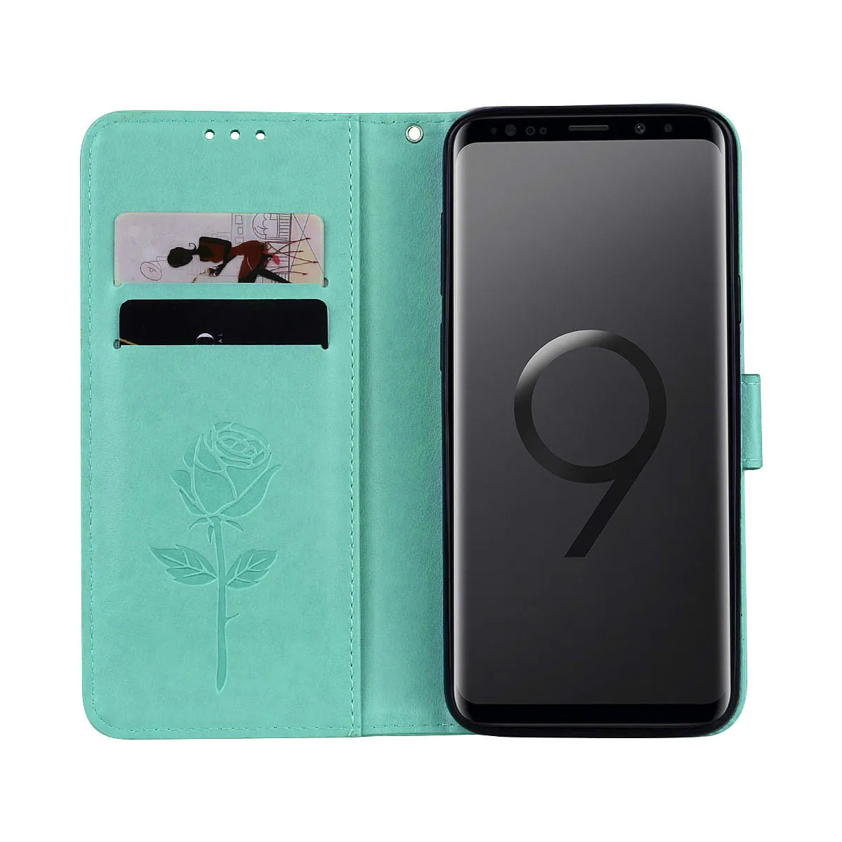 Кожаный чехол с цветами для Samsung Galaxy S9 S8 Plus S7 S6 Edge S5 S3 Neo S4 J3 J5 J7 A3 A5 2016 2017 J1 Mini Grand J2 Prime