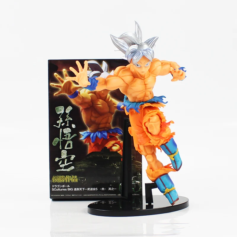 Dragon Ball Супер Saiyan Сон Гоку фигурка игрушка ультра инстинкт Гоку серебряные волосы скульптуры большая модель кукла для детей подарок