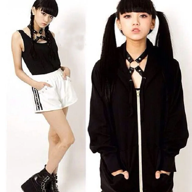 Хит продаж чокер ручной работы в стиле Харадзюку панк с круглым воротником