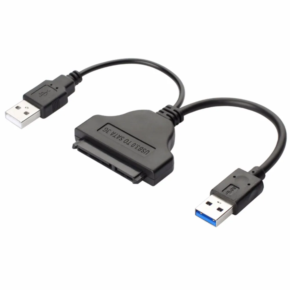USB 3 0 для SATA 7 + 15 Pin (22 Pin) адаптер конвертер y-кабель с дополнительным 2