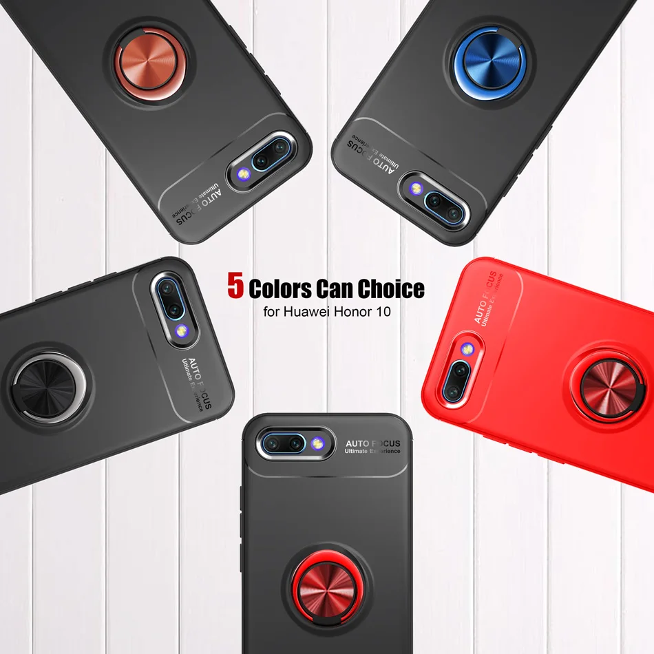 KOLPLER Cover For Huawei Honor 10 Case 360 Protection Soft Silicone Car Holder Magnetic Phone Cases Capa Bag | Мобильные телефоны и