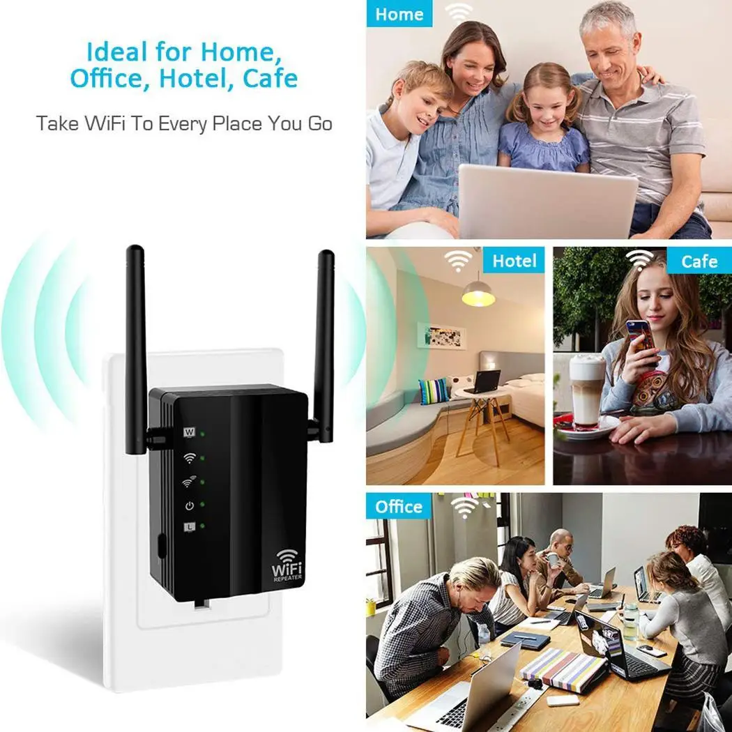 300 Мбит/с WiFi расширитель диапазона беспроводной повторитель интернет