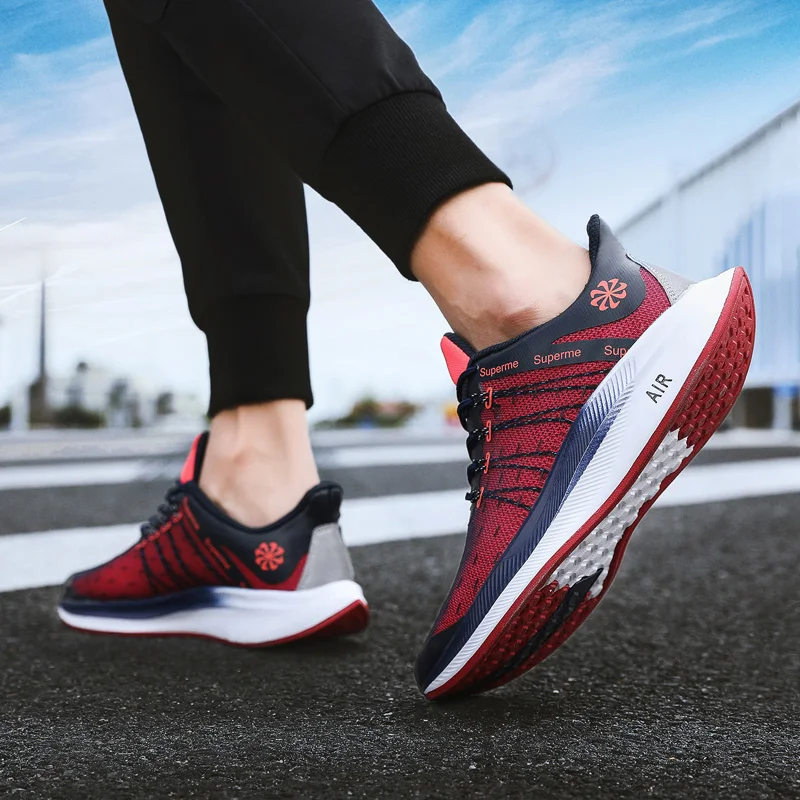 Лидер продаж мужские кроссовки повседневная мужская обувь на шнуровке дышащая