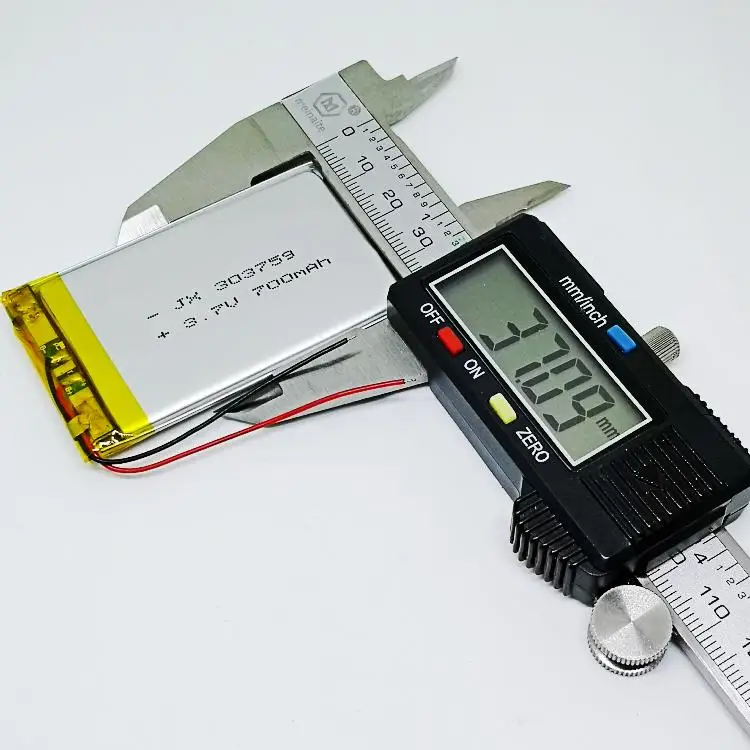 GPS-навигатор перезаряжаемый 3 7 в полимерная литиевая батарея 303759 устройство