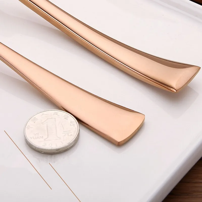 KuBac 2017 Новинка 24 шт./компл. розовое золото KAYA 304 из нержавеющей стали|cutlery set|steak knives