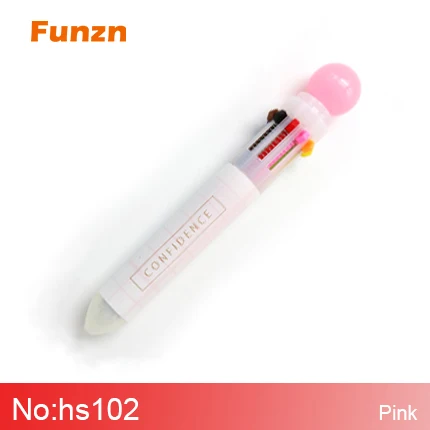hs102-pink Funzn 0,5 мм 10 видов цветов креативные шариковые ручки для письма Канцелярия простые офисные школьные принадлежности шариковая ручка Роскошный подарок для медсестер - Цвет: hs102-pink