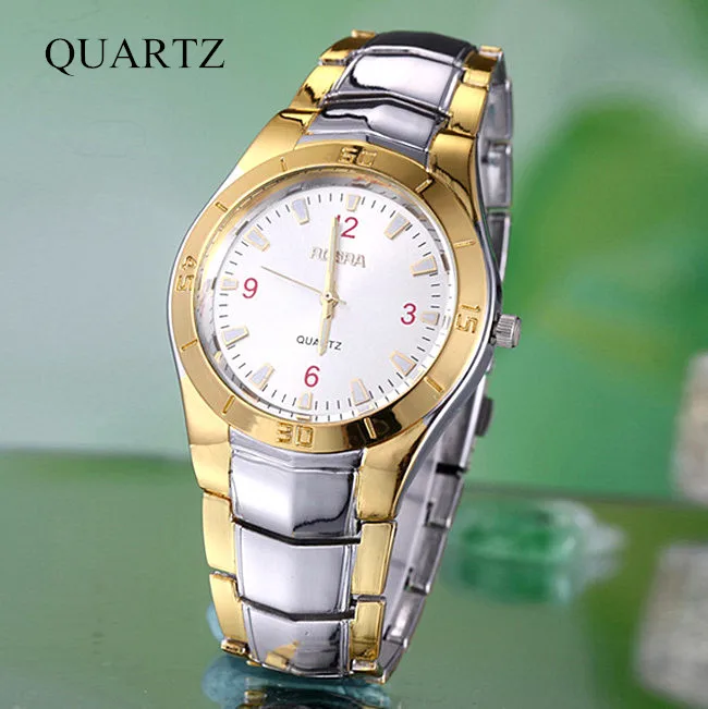 Часы мужские из нержавеющей стали повседневные модные полностью стальные