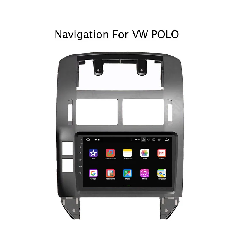 9 дюймов PX30 Android 0 автомобильный DVD мультимедийный плеер для VW Polo 2004 2010 gps навигация