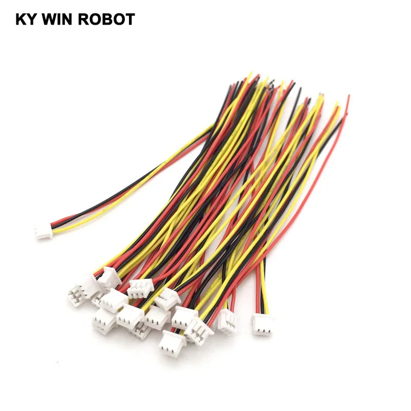 5 шт./лот 28AWG JST 1 25 мм 3-контактный штекер провод кабель длина 10 см | Электронные