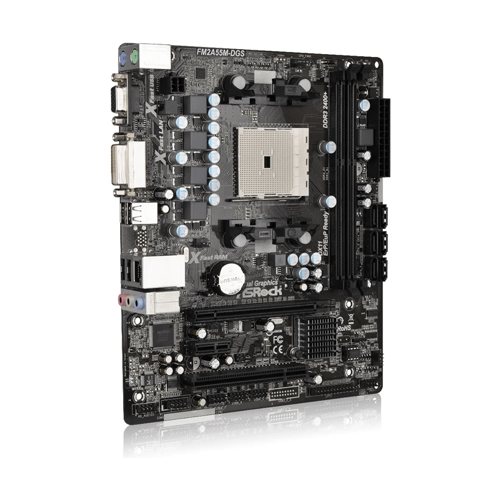 Материнская плата ASRock A55 FM2A55M-DGS ГГц DDR3 A8-5500 | Компьютеры и офис