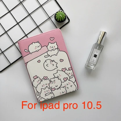 Kawayi подарок на год кота чехол Обложка для ipad 9,7 Pro air2 Мягкая обложка для ipad Air1 Чехол ipad mini 1/2/3/4, ipad Стенд - Цвет: For ipad pro 10.5