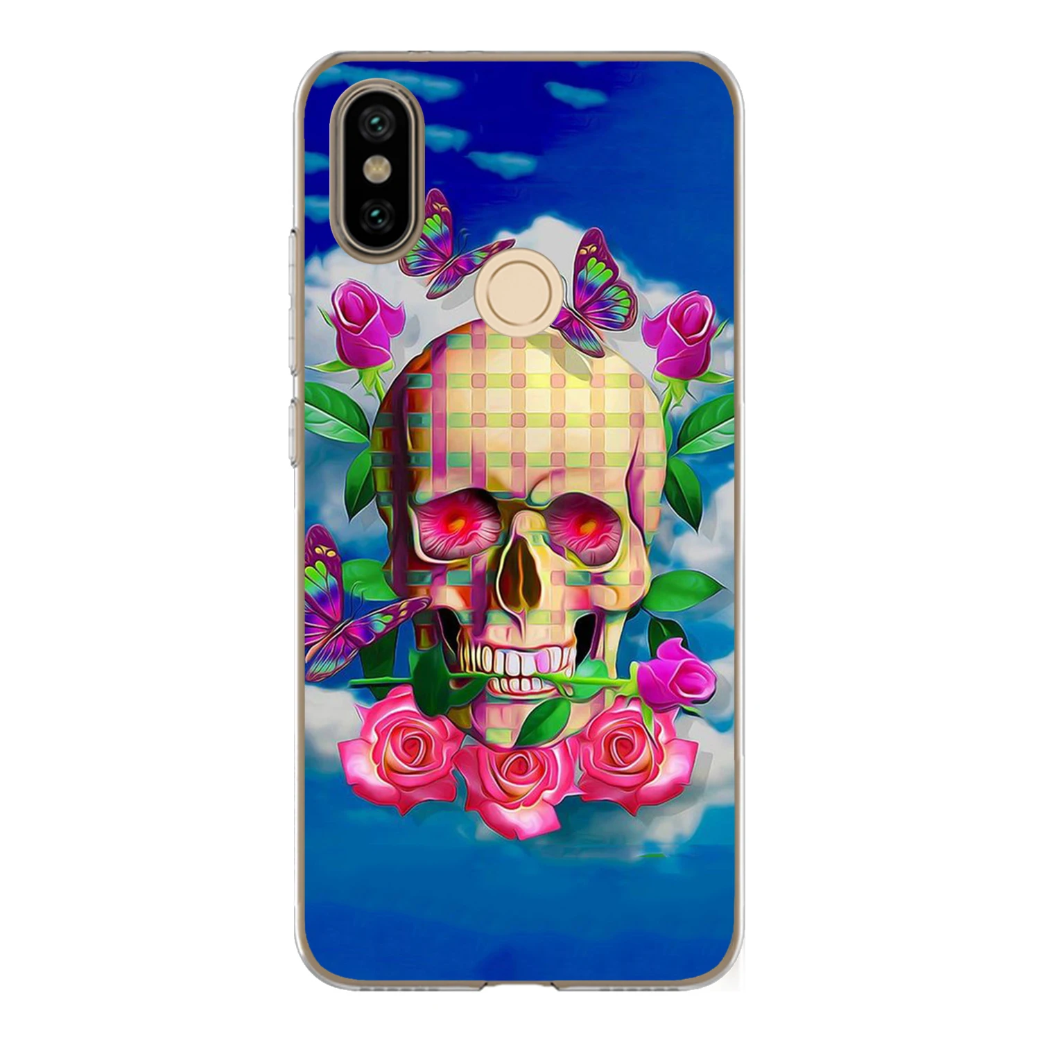 Чехол для Xiaomi Mi A2 6X чехол 5 99 дюйма мягкий ТПУ силикон классные цветные очки