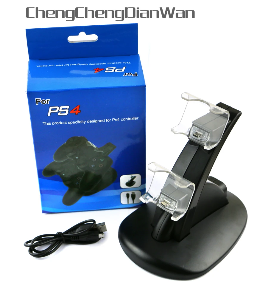 

5pcs/lot Dual LED USB Charger for PS4 Controller Playstation 4 Charging Dock Stand Station console Gaming joystick accessorie